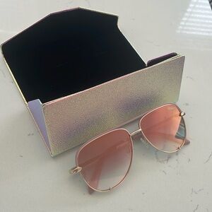 Quay rose gold sunglasses